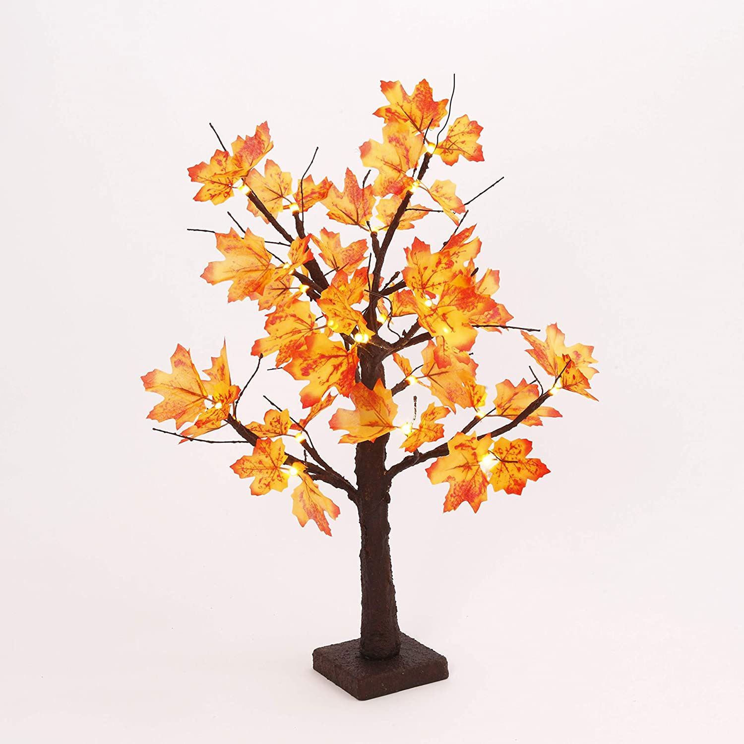 Battery Operated 2 Foot Led Maple Tree 24 Warm White Led S