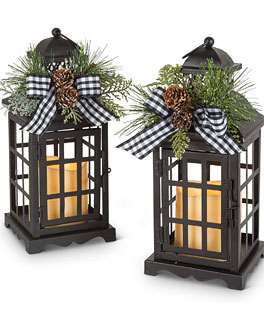 Metal Lanterns: Battery Operated Candles