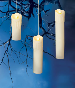 Battery Operated Floating Hanging Candles Set of 3 With Remote Control Indoor-Outdoor
