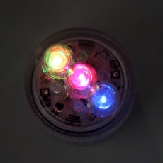 Super Bright 3 LED Color Changing Waterproof Tea Light - Set Of 10