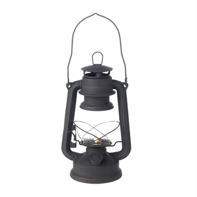 Liown Moving Flame Lantern with Rubbed Oil Bronze Finish 10 Inch - Buy Now