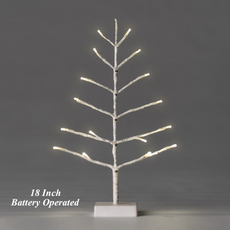 led birch tree battery operated