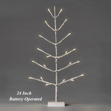 39 Inch Lighted Birch Branches - 3 Branches - 96 LED's