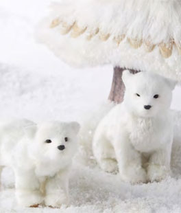 5.5 Inch Polar Bear Ornaments Set of 2