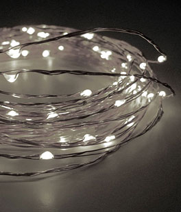 Everlasting Glow LED Light Strings for Parties 20 Ft 120 White Bulbs
