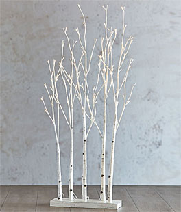 RAZ Lighted Birch Tree Forest 30 Inch - 88 Warm White LED'S