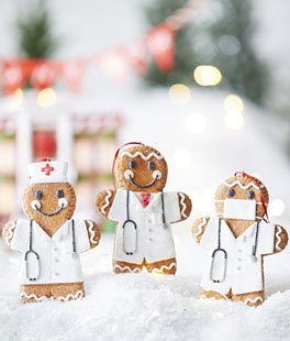 Nurse / Doctor Gingerbread Ornaments Healthcare Heroes Collection (Set of 3)