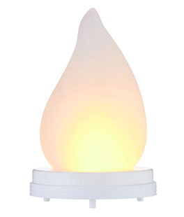 Large 6 Inch Candle Tip Flame Battery Operated Bulb