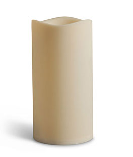Large Outdoor Battery Operated Candle 6 x 12 - Timer - Batteries Included