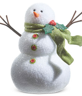 13 Inch Snowman Figurine With - NEW 2024
