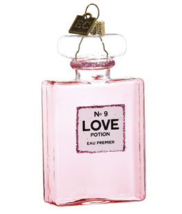 Pink Love Potion No. 9 Ornament by Eric Cortina - NEW 2024
