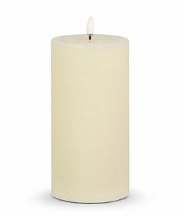 3.5 x 7 Inch Ivory Pillar Candle - Luminesce Flameless Candle Collection