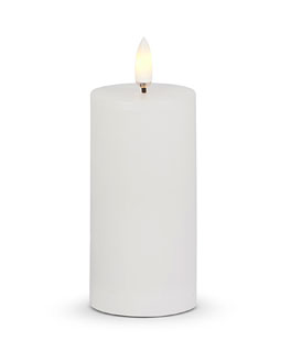 2 x 4 Inch White Pillar Candle - Luminesce Flameless Candle Collection