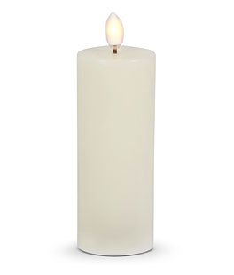 2 x 5 Inch Ivory Pillar Candle - Luminesce Flameless Candle Collection