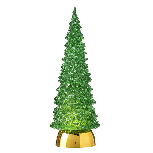 Golden Christmas Tree Snow Globe