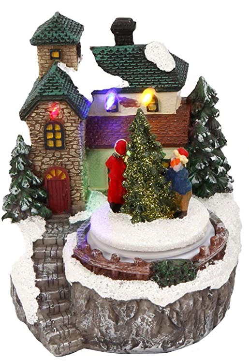 animated christmas house