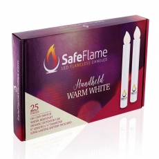 Flameless Candlelight Service Candles - Non-Flickering Warm White Flame - (25 Pcs)