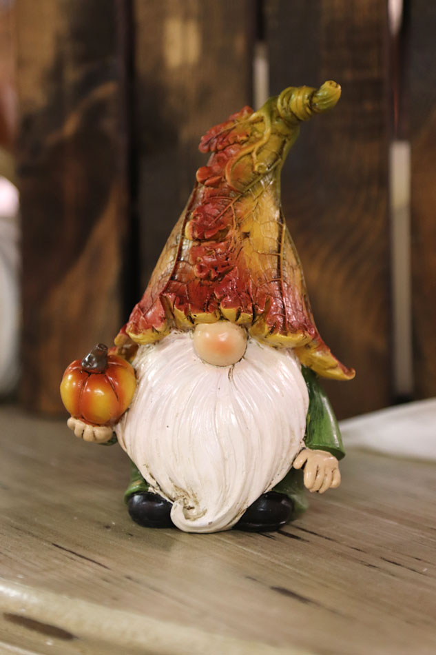 Resin Harvest Gnome Figurines Set Of Assorted