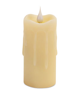Moving Flame Simplux Ivory LED Votive 2 x 4 - Multi Timer - Remote Ready