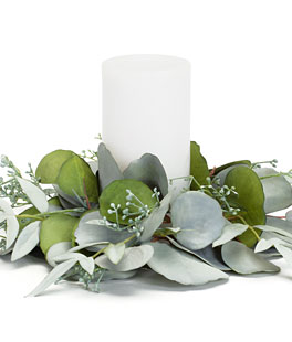 Eucalyptus Candle Ring - 13.5 Inch Fabric
