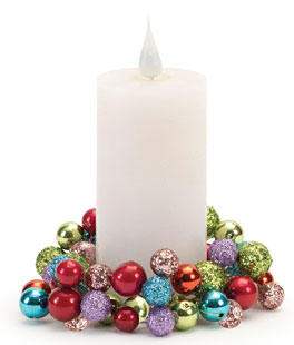 Ball Mini Wreath - Candle Ring Multi Color