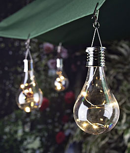 6 Inch Solar Edison Light Bulb with Clip