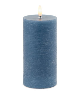 Blue Fia Wick 6" Flameless Candle - Remote Ready
