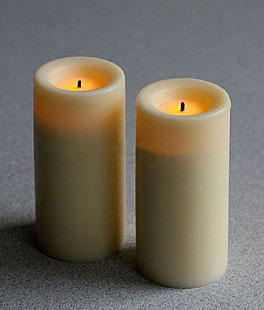 3 Inch Candle Impressions Wax Votive Candle Cream (Set Of 2)