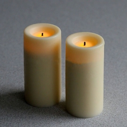 3 Inch Candle Impressions Wax Votive Candle Cream (Set Of 2)