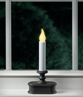 Battery Powered Window Candle Aged Bronze - Automatic Dusk to Dawn