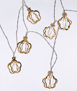 Gold Decorative String Light Battery Operated - 20 Warm White LED's