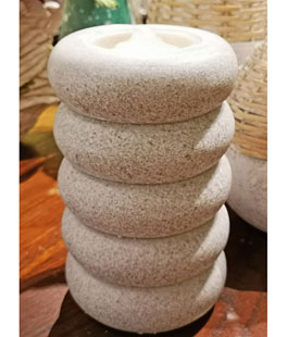 8 Inch Wax Aquaflame Spiral Rock Fountain Candle - Remote Included - NEW 2024