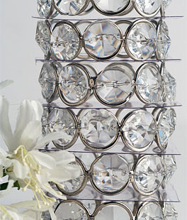 Crystal Beaded Napkin Ring - Set of 6