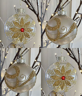 SHATTERPROOF Ornaments Set of 4 - 2 Styles