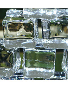 Artificial Ice Cubes 12 Pcs - 1 Inch Size - Clear Acrylic