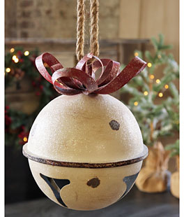 Metal Hanging Jingle Bell Ornament  - 11 Inch