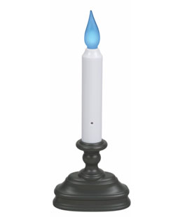 First Responder Window Candle Blue or Contemporary White LED Bulb