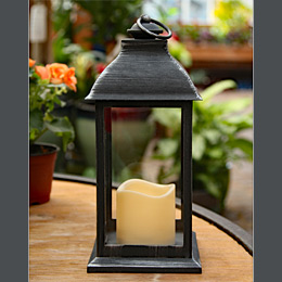 Outdoor Patio Candles Solar Lanterns Decor Battery Operated Candles