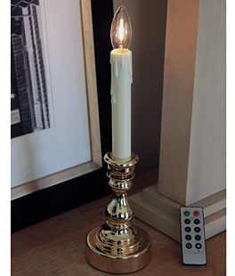 Remote Control Gold Candlestick