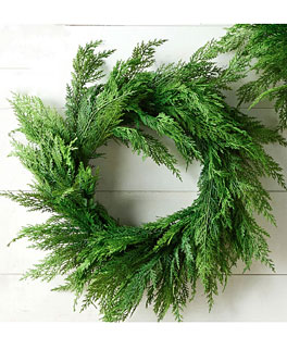 24" Cedar Wreath  For Your Holiday Decor - New 2024