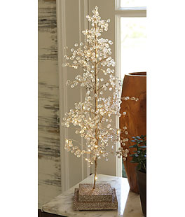 24 Inch Lighted Jeweled Acrylic Tree - 30 Lights