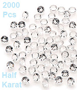 Diamond Ice 2000 pcs Half Karat Sparkling Table Scatter