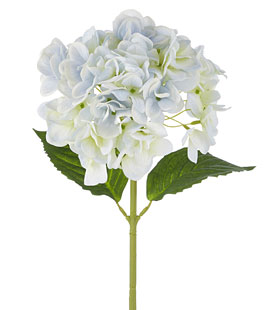 19" Real Touch Light Blue Hydrangea Stem - From RAZ New 2025