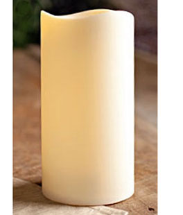 Outdoor Battery Operated Candle 4.5 x 9 with Timer - Batteries Included