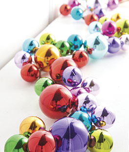 6 Foot Multi Color Ball Ornament Garland