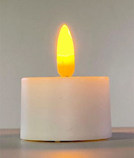 Glowing Wick Flameless Tealights - Amber LED (Set of 12)