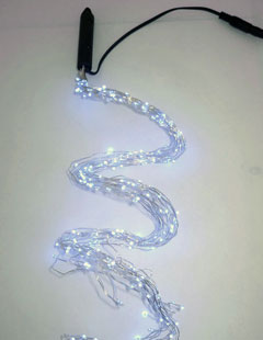 White LED String Light Bundle with 200 LEDs - 16 Strands 40 Inch