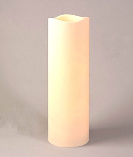 Large Outdoor Flameless Candle 6 x 18 with Timer - Batteries Included