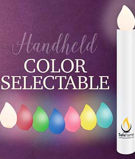 Color Select Plus Hand Held 6 Inch LED Candle - Batteries Included
