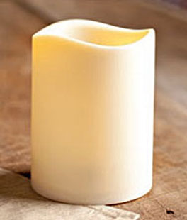 Outdoor Battery Operated Candle 4.5 x 6 with Timer - Batteries Included